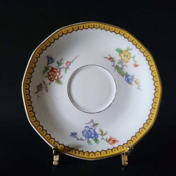 Antique Theodore Haviland Limoges Bouillon Cup & Saucer Eden Pattern - Picture 3 of 10